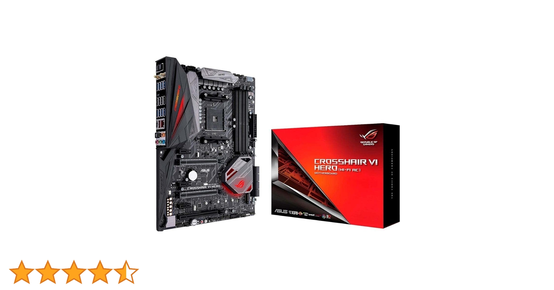 マザーボード ASUS ROG CROSSHAIR VI HERO X370 AM4 ATX Asus ROG Crosshair VI Hero AMD Ryzen AM4 DDR4 M.2 USB 3.1